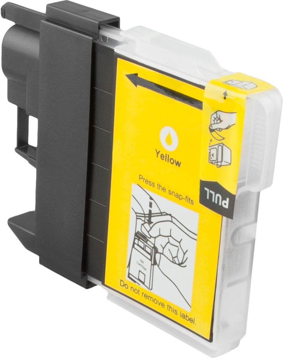 Huismerk geschikt voor Brother LC-985 XL Inktcartridge Geel - MFC/DCP - J125 - J140W - J315W - J515W -J220 - J265W - J410 - J415W