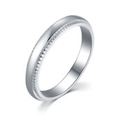 Twice As Nice Ring in edelstaal, 3 mm, gestreept  58