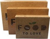 Cateringdoos, Food To Love, karton, 557x376x80mm, verpakt per 10 stuks