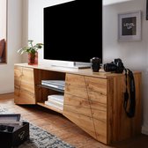Lowboard hout eiken decor 160x50x40 cm TV-dressoir met 2 deuren -Design TV meubel hoog - TV meubel TV meubel modern - TV dressoir woonkamer