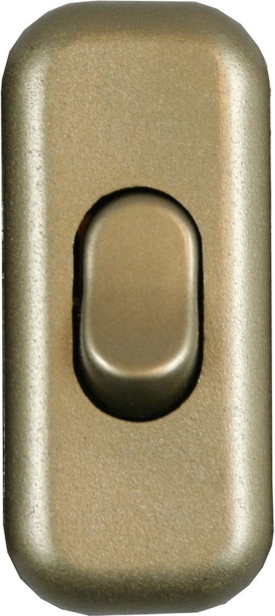 Benson Snoerschakelaar - Aan of Uit - 6 x 2,5 x 2 cm - Goud
