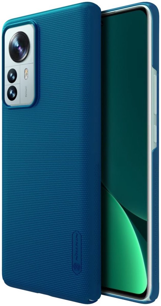 Nillkin Super Frosted Pro Shield Xiaomi 12 Pro Hoesje Blauw
