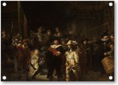 De Nachtwacht, Rembrandt van Rijn, 1642 - Tuinposter 70x50 - Wanddecoratie - Rembrandt van Rijn