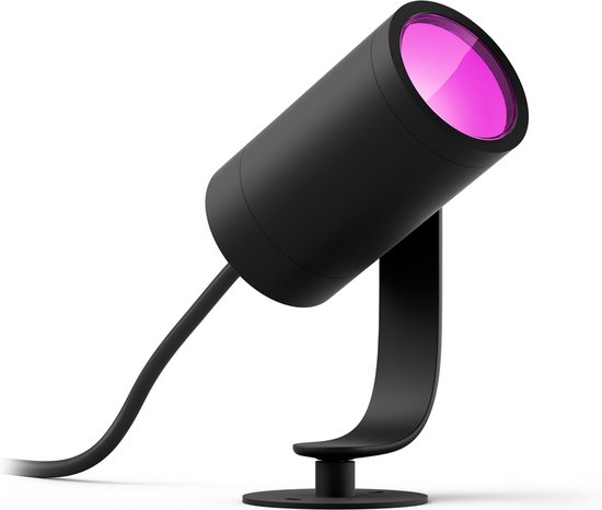 Philips Hue Lily tuinspot - wit en gekleurd licht - 1-spot - zwart - LowVolt - uitbreiding