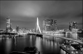 Walljar - Rotterdam Skyline II - Muurdecoratie - Poster met lijst