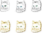 Dali's Pet Van Cat Aanpasbare ID-tags voor Huisdieren Gegraveerd Kattenpenning