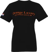 Orange Luxury T-Shirt Unisex Classic Zwart/Oranje