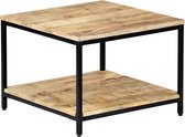 Salontafel 60x60x45 cm massief mangohout