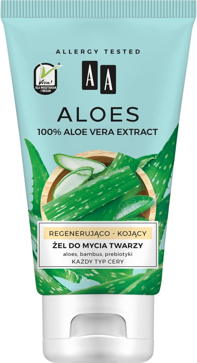 100% Aloë Vera Extract face wash regenererende en verzachtende gel 150ml