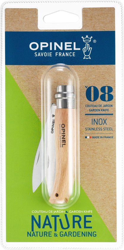 Opinel No. 08 Zakmes - RVS - Spits - Opinel