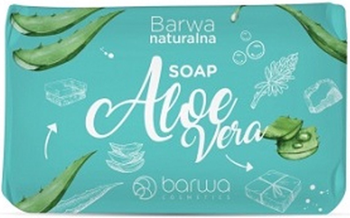 Hue - Natural Soap skin care soap in cube for hands and body Aloe Vera - 100ML