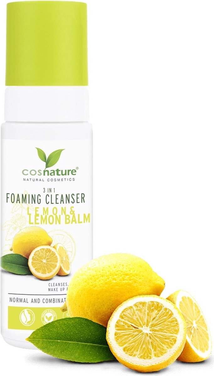 Foaming Cleanser 3in1 natuurlijk reinigingsschuim met citroen en balsem 150ml