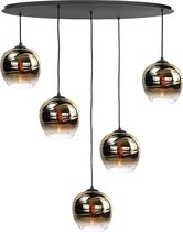 Hanglamp Fantasy Apple Gold Ovaal 5Lichts 1mtr