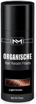 Organische Haarpoeder Keratine fiber Light Brown 50Gram