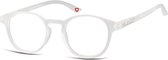 Montana Eyewear MR52D lunettes de lecture rondes +3.50 transparent laiteux