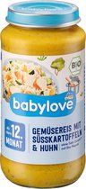 babylove Babymaaltijd - Groenterijst met Zoete Aardappel en Kip -  12+ Maanden -  250 g