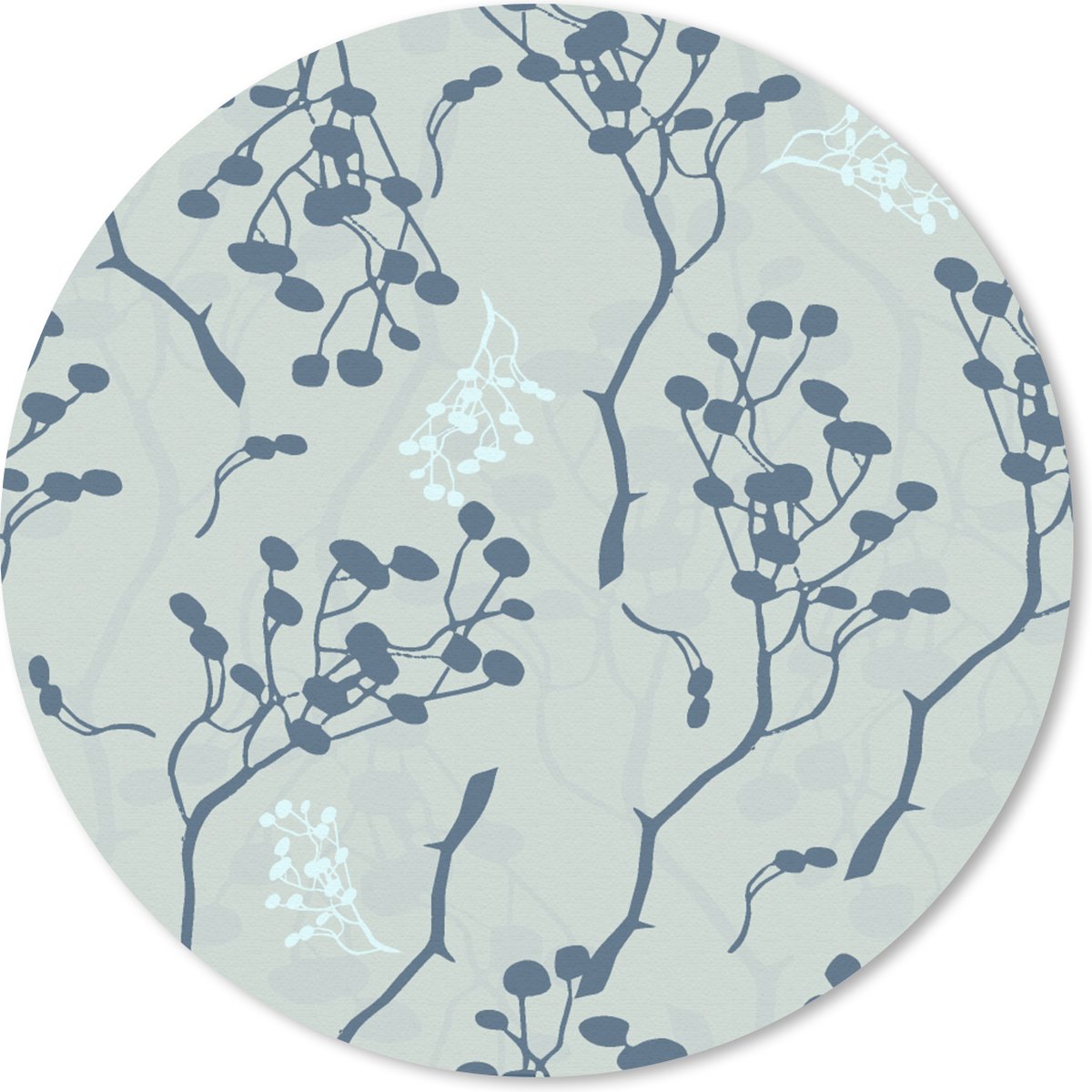 Muismat rond 30x30 cm - Mousepad Patronen - Tuin - Takken - Ronde muismatten