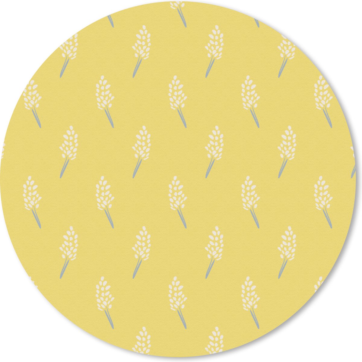 Muismat rond 40x40 cm - Mousepad Bloemen - Pastel - Patronen - Ronde muismatten