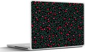 Laptop sticker - 10.1 inch - Bloemen - Tuin - Patronen - 25x18cm - Laptopstickers - Laptop skin - Cover