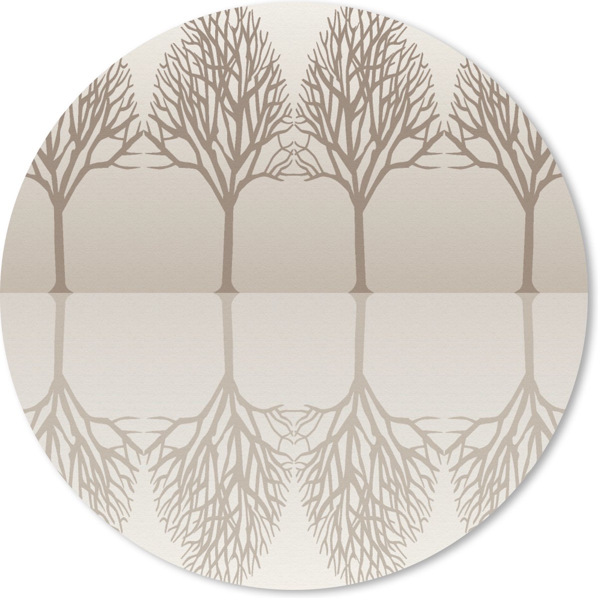 Muismat rond 30x30 cm - Mousepad Design - Bomen - Bos - Ronde muismatten