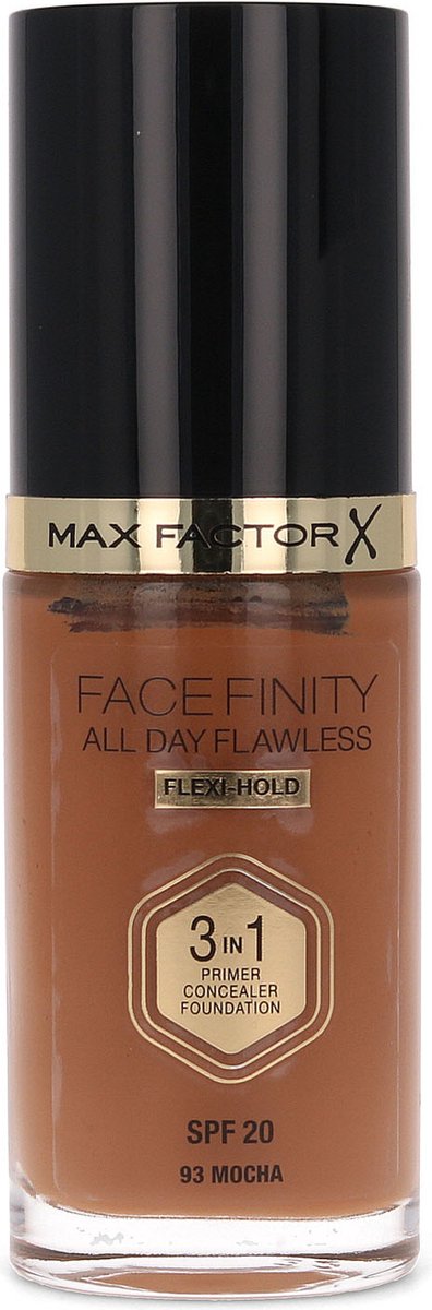 Max Factor Facefinity All Day Flawless 3 in 1 Flexi Hold Foundation - 93 Mocha