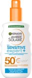 Garnier Ambre Solaire Sensitive Expert zonnebrandspray SPF 50+ - Zonnebrand voor de Gevoelige Huid - 200 ml
