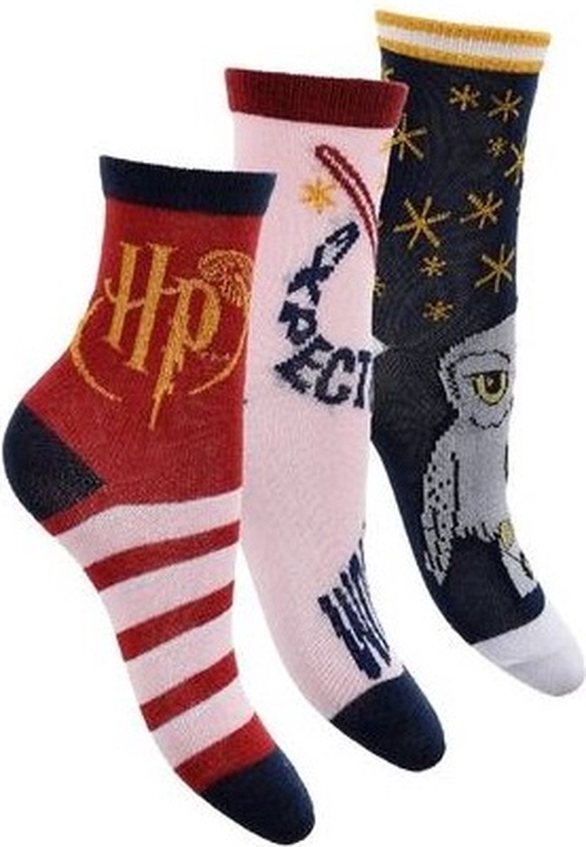 Harry Potter - sokken Harry Potter 3 paar- meisjes- maat 23/26