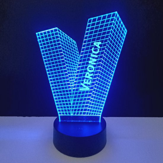 3D LED Lamp - Letter Met Naam - Veronica