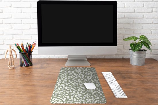 Bureau onderlegger 40x60 cm - Muismat Bloemen - Patronen - Planten - Bureaulegger xl - Desk mat beschermer - Computer muismatten