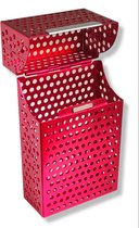 Boîte à cigarettes de Luxe en métal perforé - Design porte-cigarette - Boîte à cigarettes - Étui à cigarettes - Rouge -