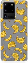 Samsung Galaxy S20 Ultra hoesje TPU Soft Case - Back Cover - Bananas / Banaan / Bananen