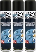 3x SQ Super Quality waterdichtspray - waterafstotende spray voor textiel - schoenen en kleding - 3x 300ml