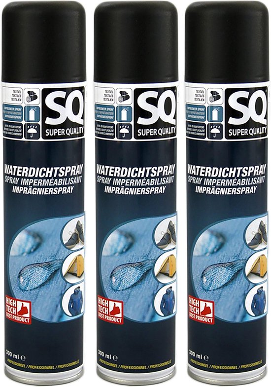 SQ Super waterdichtspray - waterafstotende spray voor textiel - schoenen en... | bol.com