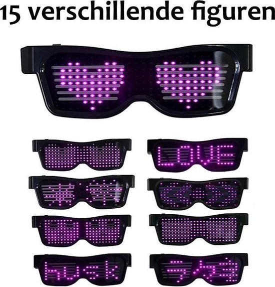 Victop Led Party Bril Voor Mannen Vrouwen Oplichten Rave Bril