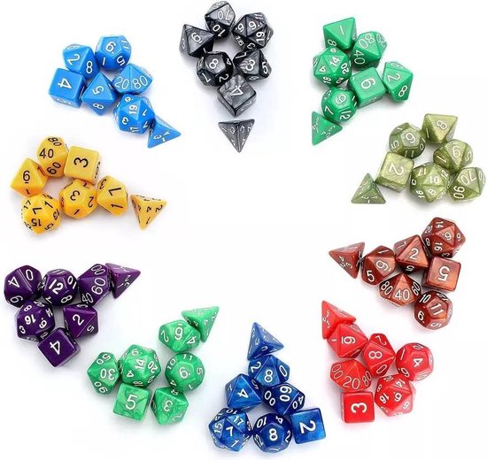 Dés Solides Polyédriques Pour Donjons Et Dragons Et Jeux Rpg | Vecteur Dés Solides Polyédriques Pour Donjons Et Dragons Et Jeux Rpg | Vecteur