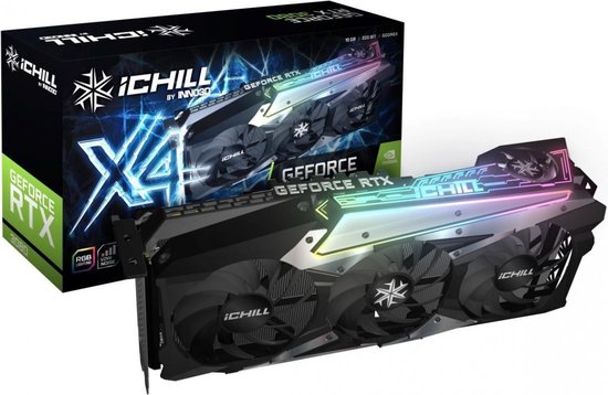 INNO3D GEFORCE RTX 3080 ICHILL X4 - Videokaart - 10 GB GDDR6X - PCIe 4.0 x16 - 1x HDMI, 3x DisplayPort