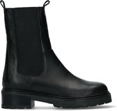 Manfield - Dames - Zwarte chelsea boots - Maat 38