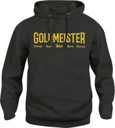 Goldmeister Hoodie Unisex Zwart/Goud Maat XXL