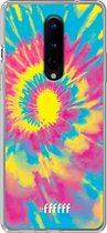 OnePlus 8 Hoesje Transparant TPU Case - Psychedelic Tie Dye #ffffff