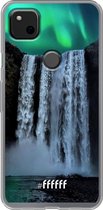 Google Pixel 4a Hoesje Transparant TPU Case - Waterfall Polar Lights #ffffff