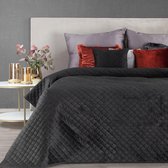 Luxe bed_deken_Brulo_Polyester_sprei_170x210 cm_Gewicht-180+70+100 GSM__zwart