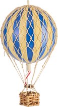 Authentic Models - Luchtballon Floating The Skies - Luchtballon decoratie - Kinderkamer decoratie - Blauw - Ø 8,5cm