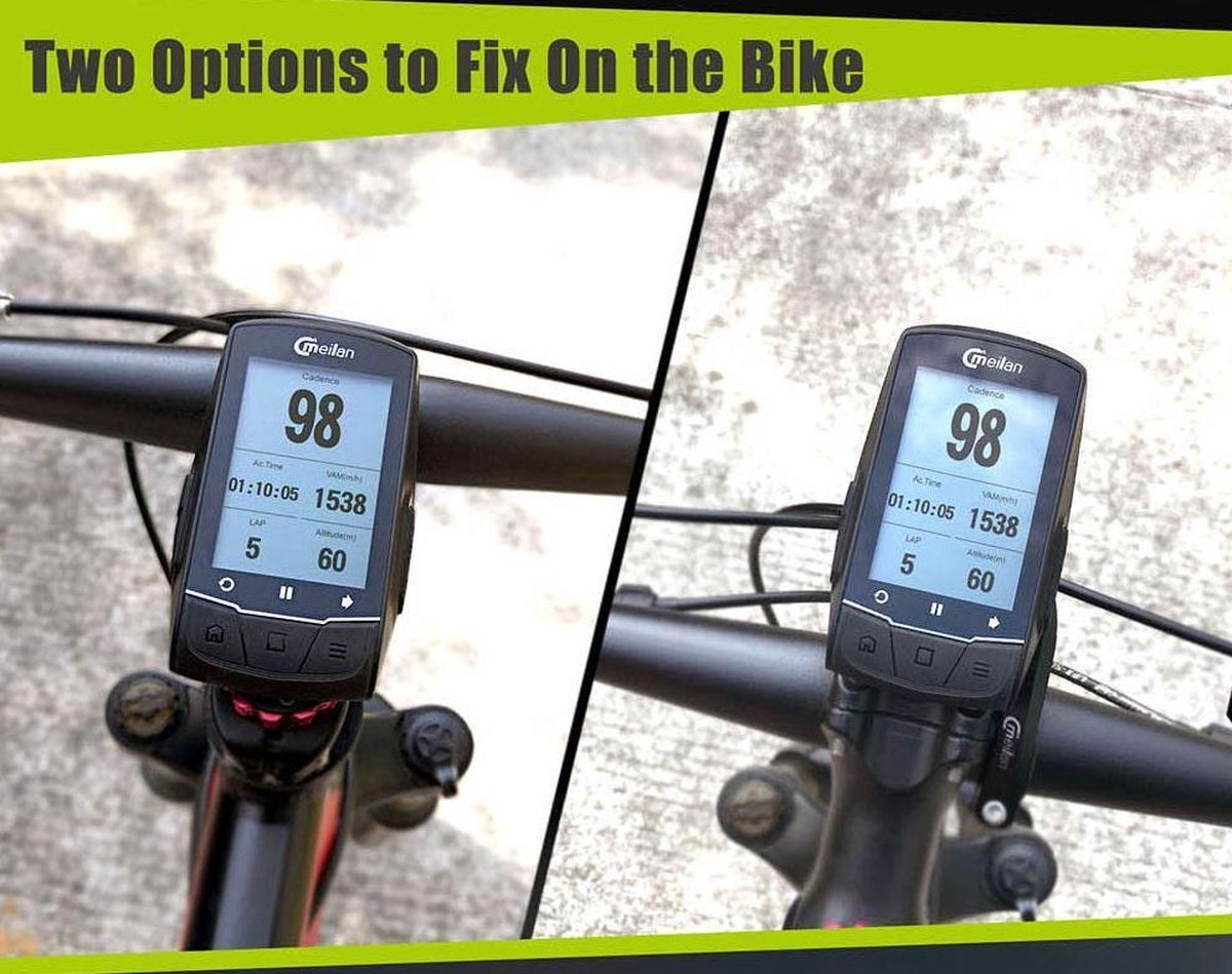 BEELINE Velo 2 Fietscomputer GPS - Draadloze Navigatie, Batterij 11+ Uur | Weerbestendig, Routeplanning App