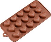 Hartjes - Siliconen mal voor o.a. chocolade
