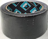 Bison Ducktape - Klus & Reparatie Tape | Duct Tape | Duck Tape |Multi Purpose Tape - Waterproof |Zwarte Tape | 50mm x 20 Meter - Zwart - Universeel