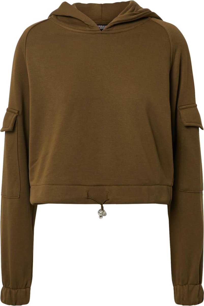 Urban Classics Short Worker Hoodie/trui M Groen