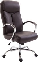 CLP Vaud XL Bureaustoel - Voor volwassenen - Met armleuningen - Ergonomisch - Kunstleer - bruin