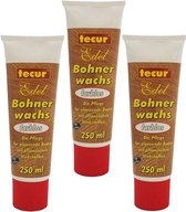 3x 250ml edele vloerwas kleurloos houtwax van tecur