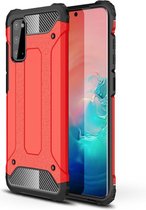Samsung Galaxy S20 - Sterke Armor-Case Cover Hoes Skin  - Rood