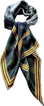 Josi Louis 100% Zijden sjaal - Angry bird / Struisvogel - Groen - vierkant 90×90 cm -  luxe zacht zijden sjaal